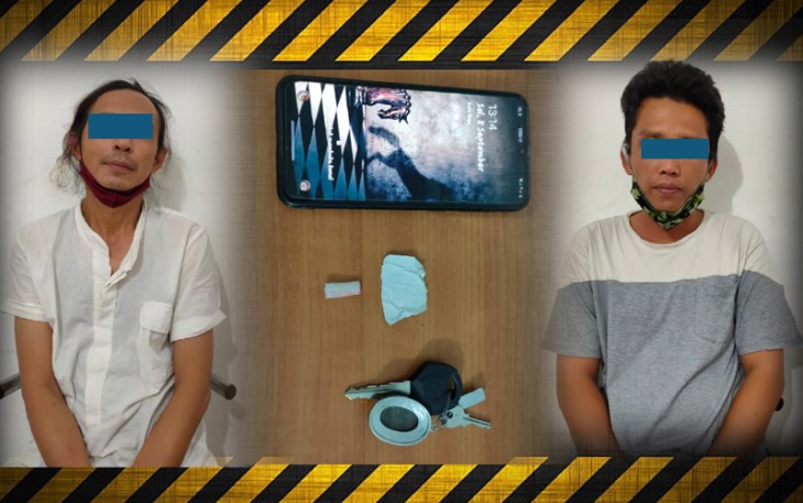 Terduga pelaku saat diamankan