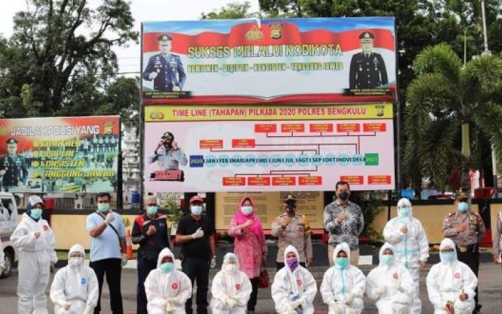 Dinkes Kota Bengkulu Lakukan Rapid Test Kepada 310 Personil Polres