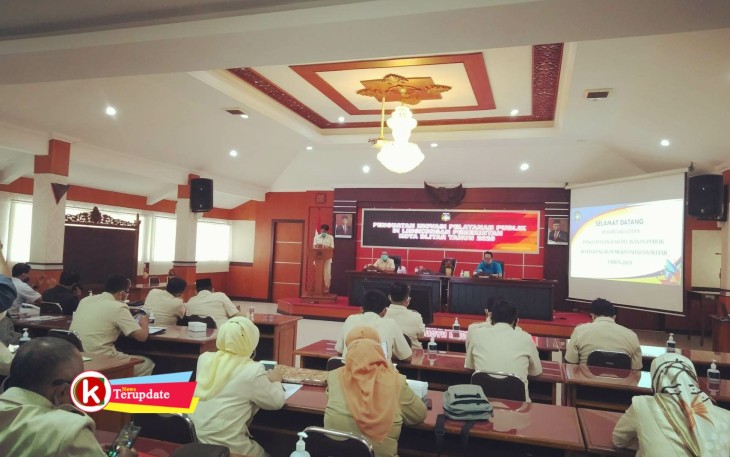 Sekda Kota Blitar Rudy Wijonarko Menyampaikan Sambutan Pengarahan (foto : Faisal NR / Klik Warta) 