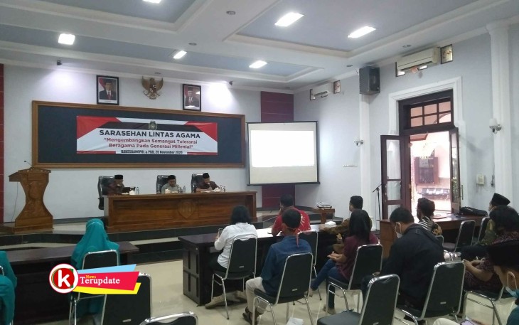 Sarasehan Lintas Agama Milenial Kota Blitar Tahun 2020 (foto : Faisal NR / Klik Warta) 