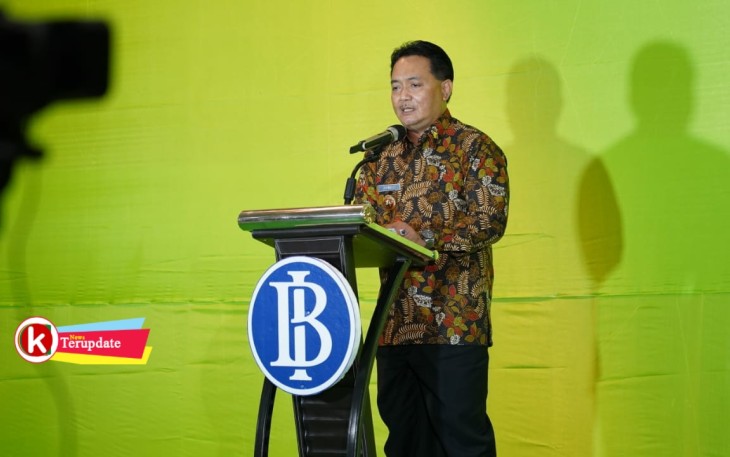 Pjs Walikota Jumadi Berikan Sambutan di Virtual Expo UMKM (foto : Faisal NR / Klik Warta) 