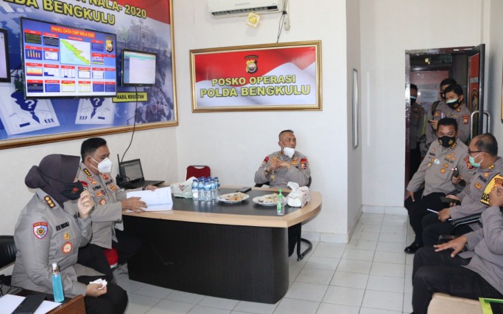Tim WasOps Mabes Polri Cek Kesiapan Polda Bengkulu Dalam Menghadapi Pilkada Serentak