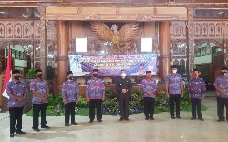 Pelantikan Pengurus Persatuan Perangkat Desa Indonesia Kabupaten Tulungagung 