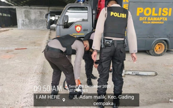  Samapta Polda Bengkulu Cek Peralatan dan Kendaraan Secara Berkala