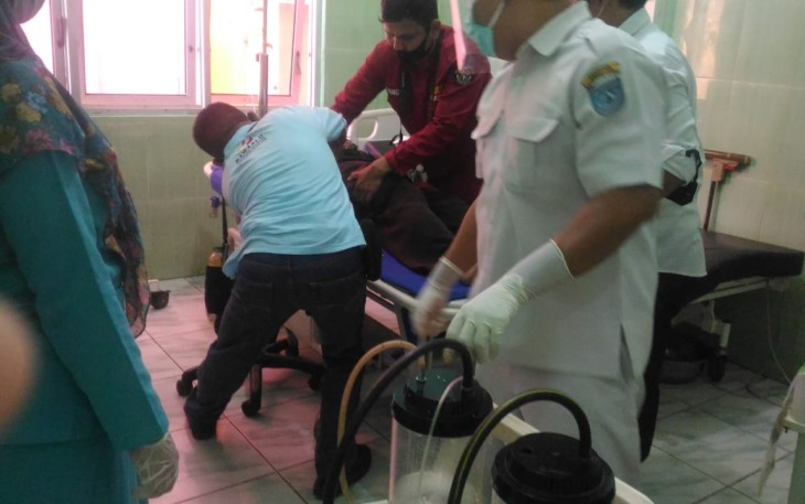 Korban Sedang Menjalani Perawatan 