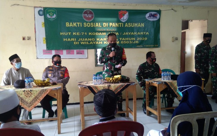 Komandan Kodim 0503/JB Kolonel Inf Dadang Ismail Marzuki SIP