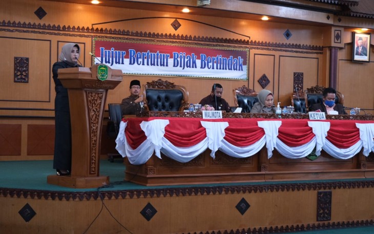 Rapat Paripurna Terbuka Wali Kota Tanjung Pinang Sampaikan Usulan Enam Ranperda