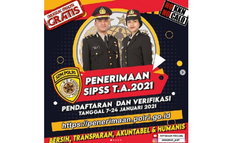 Penerimaan Perwira Polisi Sumber Sarjana Resmi Dibuka