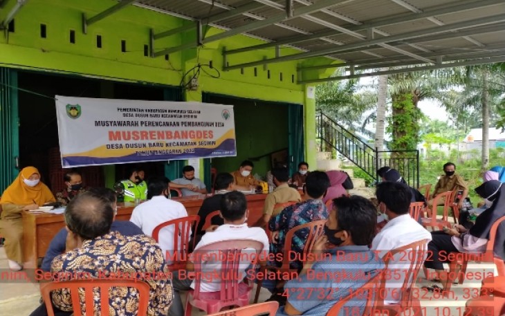 Desa Dusun Baru laksanakan Musrinbang-Des Untuk Kegiatan Tahun 2022