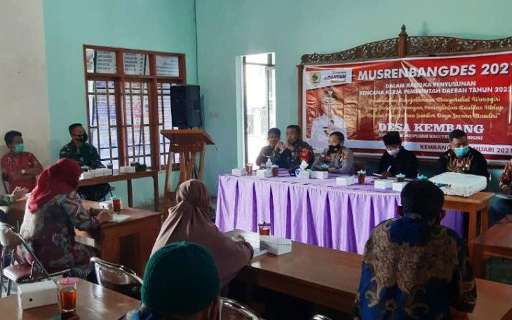 Musrenbangdes 2021 dalam rangka penyusunan Rencana Kerja Pemerintah Daerah (RKPD) Tahun 2022. Jumat (22/1).