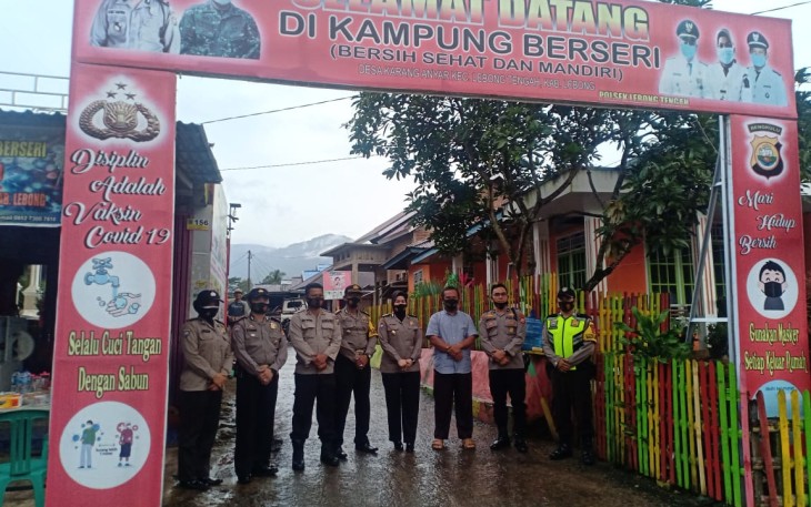 Polres Lebong Sambut Tim Penilai Kampung Tangguh Nusantara
