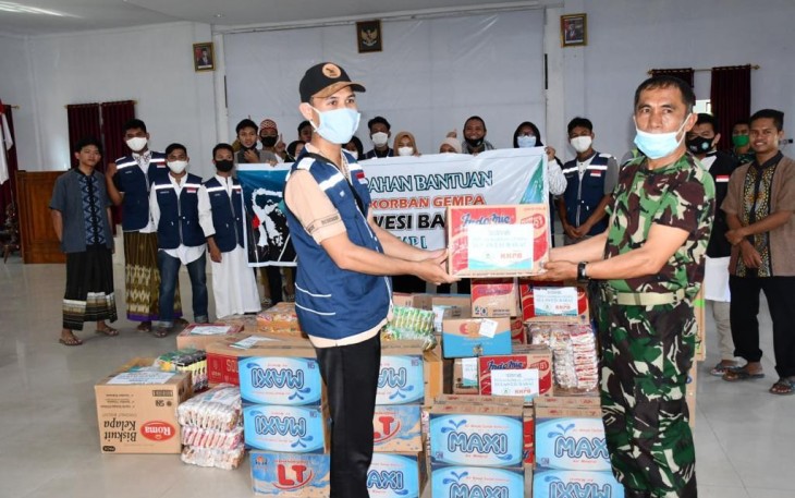 Korem 143/HO Berangkatkan 9.410 Ton Bantuan Korban Sulbar Dengan Pesawat Hercules