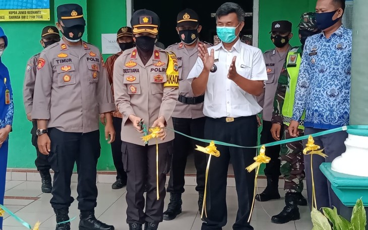 Wakapolres Kompol Bestiana SIk MM  Resmikan Kampung Tanggung Nusantara Tingkat Kecamatan