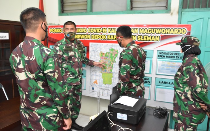 Komandan Korem 072/Pamungkas Brigjen TNI Ibnu Bintang Setiawan SIP MM mengunjungi Kelurahan Maguwoharjo Kecamatan Depok Kabupaten Sleman