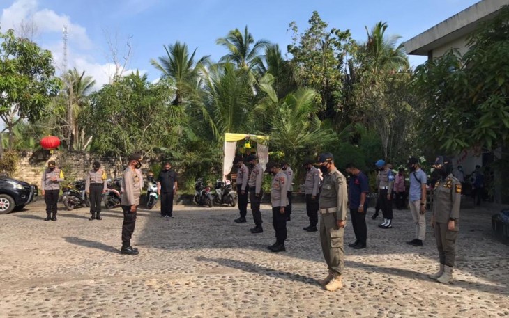 Pengamanan Pleno Terbuka Polres Lingga Turunkan 24 Personel 