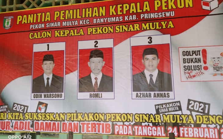 Di Pekon Sinar Mulya Azhar Annas Menangkan Pilkakon 