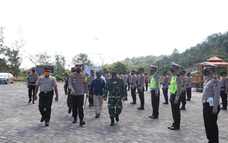 Polres Lingga Gelar Apel Kesiapsiagaan Penanggulangan Karhutla