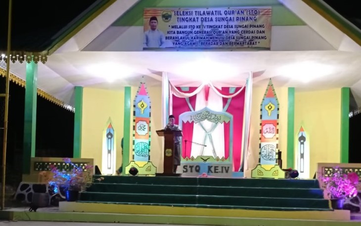 STQ Ke-IV Desa Sungai Pinang Resmi Dibuka