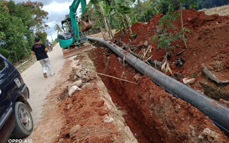Ratusan Meter Drainase Rusak Parah Diduga Akibat Pemasangan Pipa PDAM
