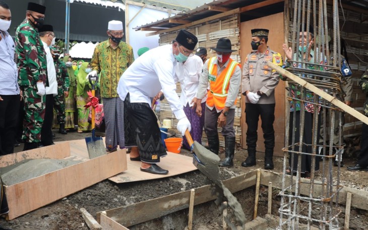 Bupati Maryoto dan Forkopimda Tulungagung Hadiri Pembangunan Gedung MWC NU Gondang