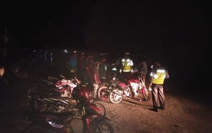 Terduda Pelaku Balap Liar Diamankan Polisi 