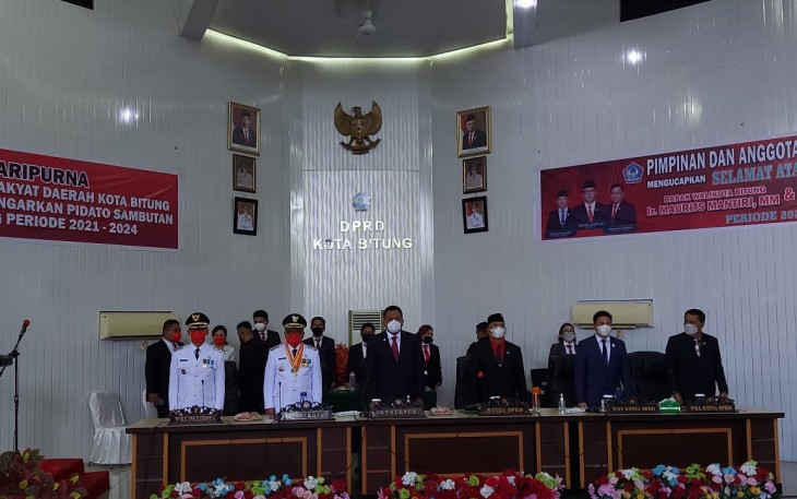 Gubernur Sulut Lantik Walikota Dan Wakil Walikota Bitung Periode 2021-2024