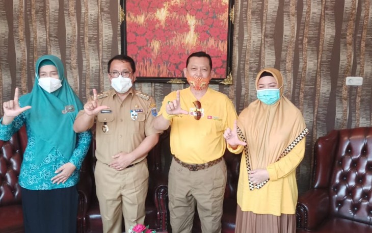 Walikota Metro Wahdi Terima Kunjungan Irjen Pol (Purn) Dr H Ike Edwin SH MH MM