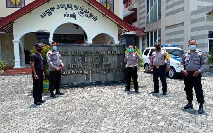 Polda Jatim Perketat Pengamanan Gereja dan Markas Kepolisian