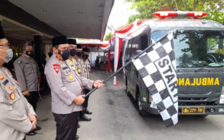 Polda Kalsel Luncurkan Dua Mobil Vaksinasi Covid-19