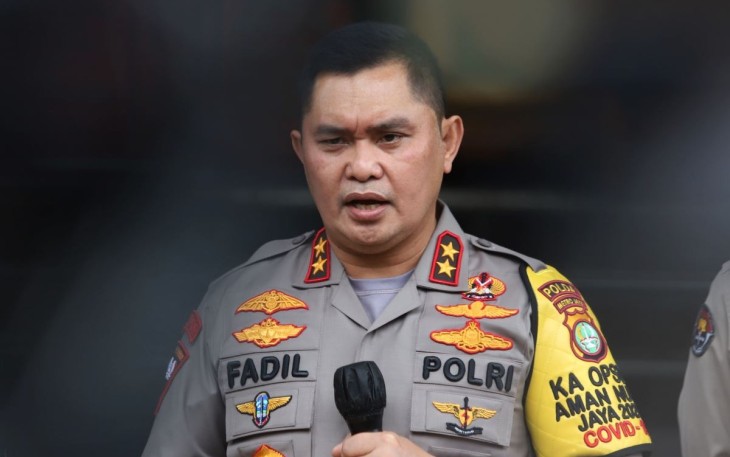 Kapolda Metro Jaya Irjen Pol Fadil Imran di Polres Metro Jakarta Barat