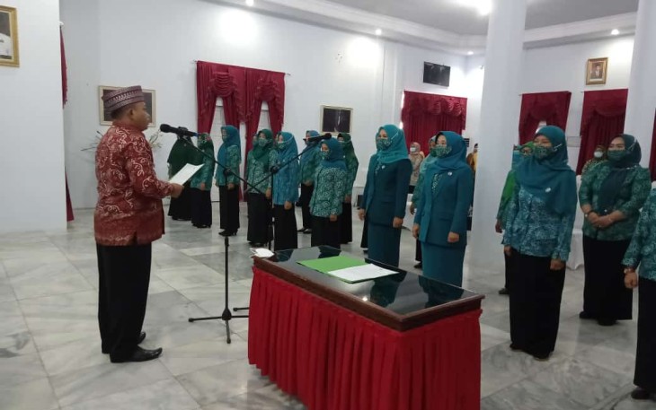 Bupati Erwin Octavian Lantik TP PKK Kabupaten Seluma 