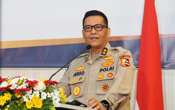 Kadiv Humas Polri Irjen Argo Yuwono saat konferensi Pers