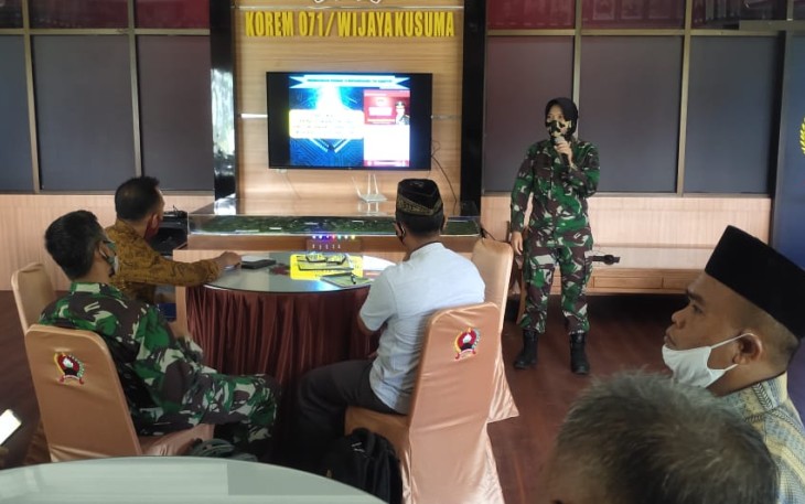 Kodam IV/Diponegoro, Korem 071/Wijayakusuma sosialisasikan Aplikasi Cerdas Anak Diponegoro, Sabtu (17/4/2021)