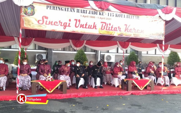 Kepala Daerah dan Forkompimda Kota Blitar Saat HUT Kota Blitar ke- 115 (foto : Faisal NR / Klikwarta.com Blitar) 