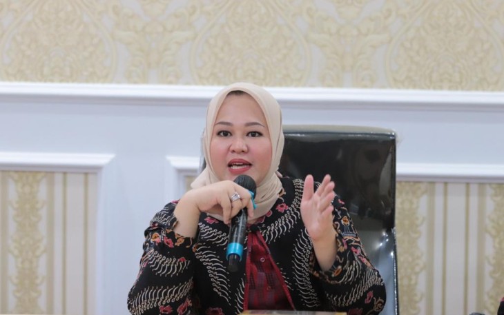 Ketua Organizing Committee (OC) Musda XIV HIPMI Provinsi Bengkulu Hj Riri Damayanti John Latief