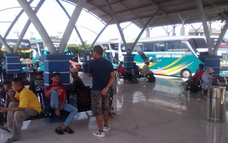 Suasana Terminal Bus Tipe A Cepu Kabupaten Blora Jawa Tengah 
