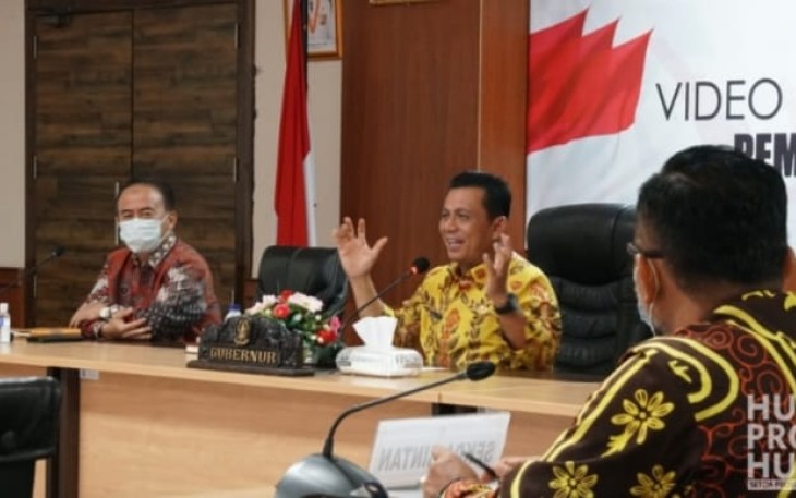 Rapat Daring Bersama Dirut BAKTI Gubernur Ansar Ahmad Gesa Pembangunan 35 Titik BTS di Kepri