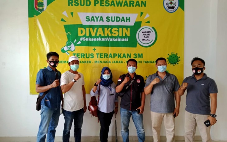 FPII Pesawaran di Suntik Vaksin di RSUD Pesawaran