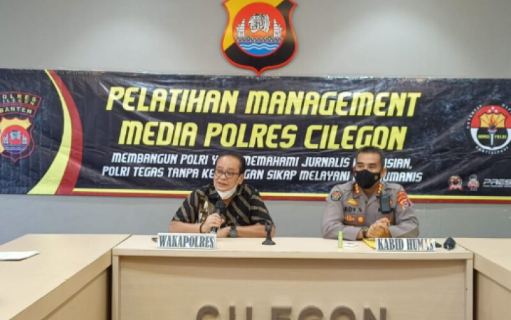 Polda Banten Gelar Pelatihan Jurnalisme Kepolisian di Cilegon