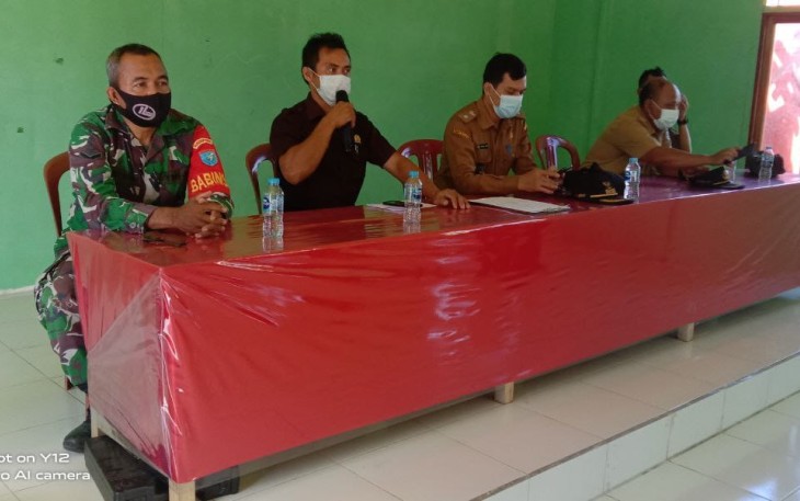 Babinsa 07/ Mempawah Hulu Hadiri Sertijab BPD Desa Galar