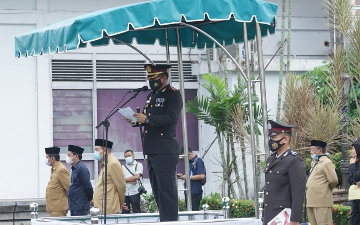Kapolres Tebing Tinggi AKBP Agus Sugiyarso SIK Pimpin Upacara Hari Kebangkitan Nasional ke-113