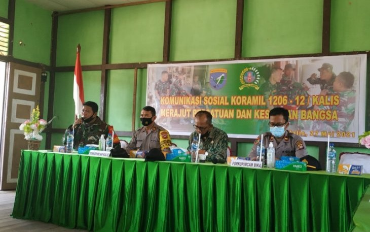 TNI di Kapuas Hulu Ajak Masyarakat Jaga Kesatuan Bangsa