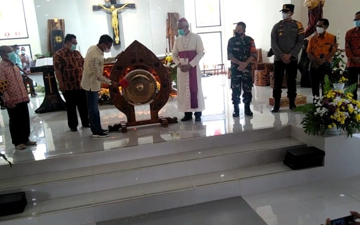 Danramil Marau Kodim 1203/Ktp Hadiri Peresmian Gereja