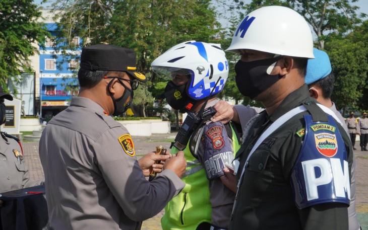Kapolres Tebing Tinggi Pimpin Apel Gelar Pasukan Operasi Ketupat Toba 2021