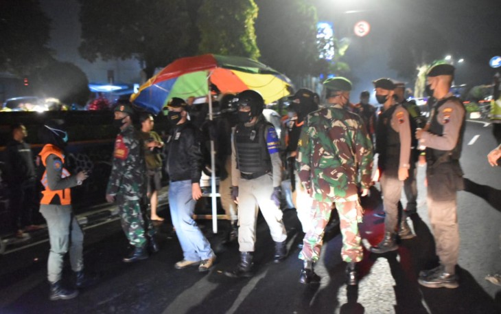 Operasi bersama satgas covid Wonosobo
