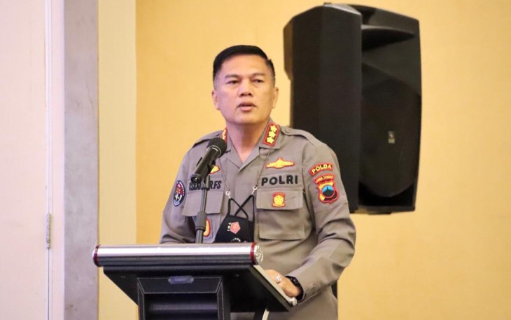 Kabid Humas Polda Jateng, Kombes Pol Iskandar Fitriana Sutisna saat memberikan keterangan kepada media