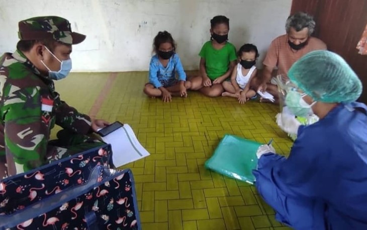 KORAMIL 06/PSB DAMPINGI PUSKESMAS TRACKING WARGA
