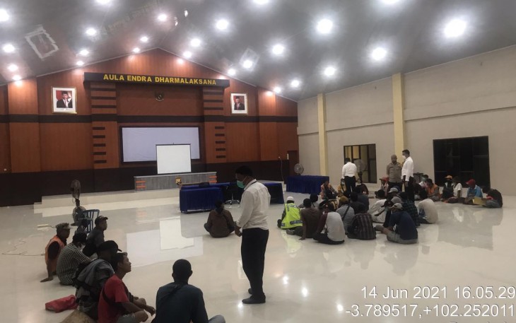 Pembinaan Terhadap 46 Jukir illegal 