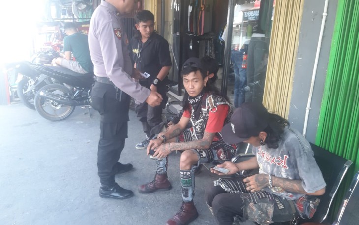 Polres Rejang Lebong Tertibkan Manusia Silver dan Gepeng