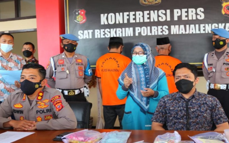 Seorang Kakek Tua dan Pemuda yang Cabuli Bocah di Majalengka Ditangkap Polres Majalengka
